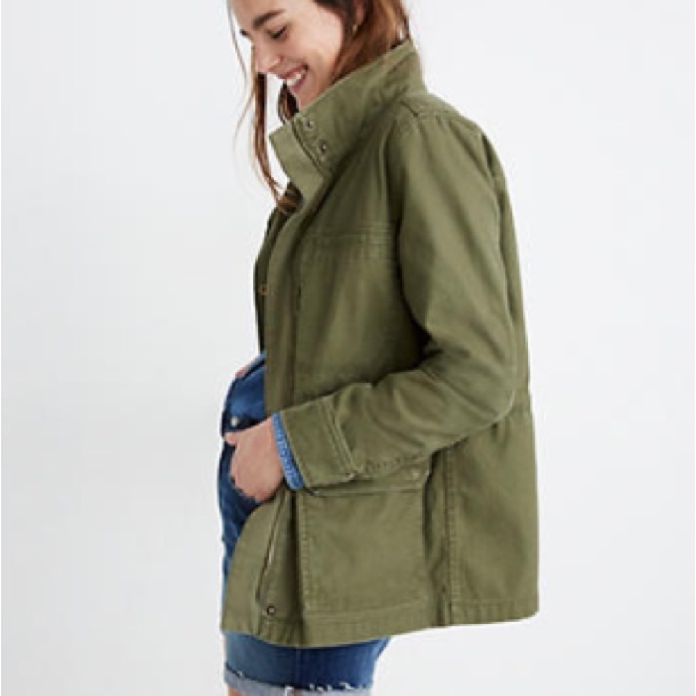Madewell olive khaki green military Dispatch Jacket